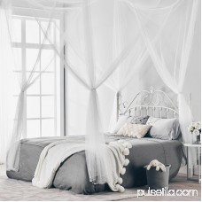 Super Size Four Corner Square Mosquito Net Bed Canopy Set Bedroom Decoration
